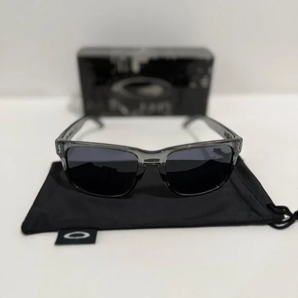 Oakley Holbrook Smoke Gray Frame 9102 Black Lenses - Picture 4 of 7